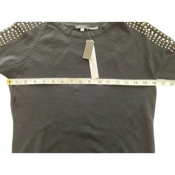 Vila Milano Sweater Rhinestones on Shoulders Size Large - Picture 5 of 6